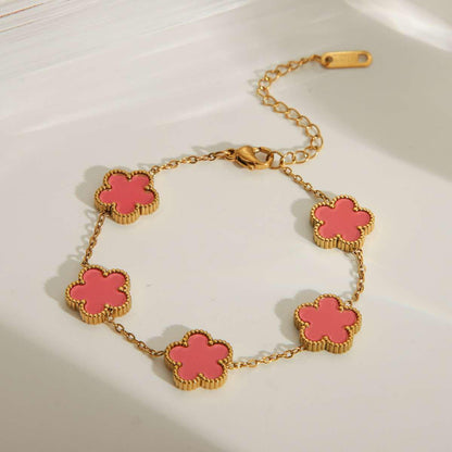 Bracelet rose et doré (style ig à la française)