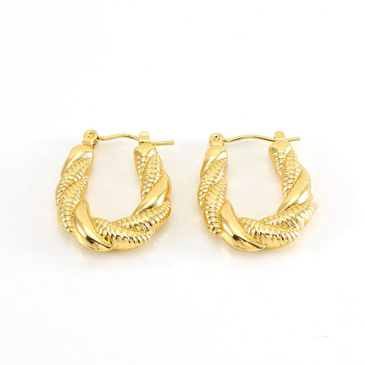 Boucle d'oreilles vintage en forme de U