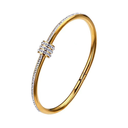 Bracelet en diamant doré